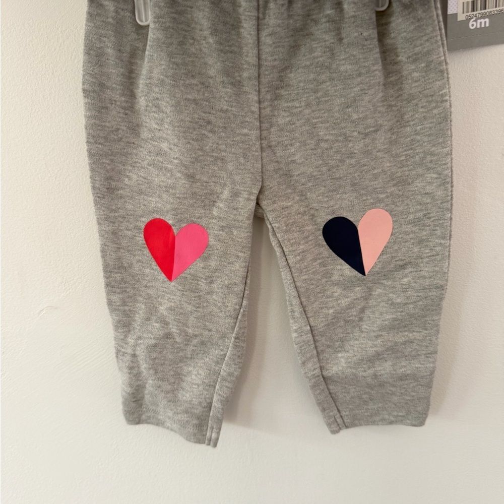 Carter's Navy and Pink Heart Matching Set size 6m - Picture 2 of 4